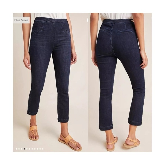 Anthropologie Pilcro High Rise Denim Medium Wash Leggings Jeans Pants, Size 27 - Picture 1 of 14